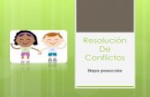Resolución de conflictos en etapa preescolar