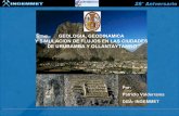GEOLOGÍA GEODINÁMICA Y SIMULACIÓN DE FLUJOS EN LAS CIUDADES DE URUBAMBA Y OLLANTAYTAMBO