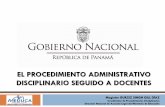 Procedimientos administrativos disciplinarios seguido a docentes (nueva version)