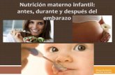 Nutrición Materno Infantil: Antes, Durante y Después del Embarazo