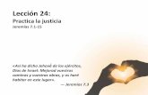 Lección 24 - Practica la justicia