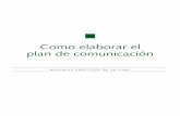 Como elaborar un Plan comunicacion bic galicia