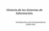 Historia de los sistemas de información v2.3   cois 101