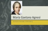 Exposición mujeres matemáticas: María Gaetana Agnesi - Ana Guijarro Hernández