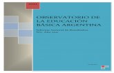 Informe general  nº1   año 2011  observatorio de la educación básica argentina
