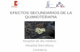 Efectos secundarios de la quimioterapia. Hospital Sierrallana.Cantabria