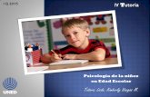Psicología del Niño en Edad Escolar - Asignatura 00704 -  IV tutoría