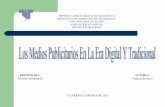 LOS MEDIOS PUBLICITARIOS TRADICIONALES Y DE LA ERA DIGITAL