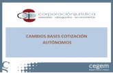 Cambio de bases cotizacion autonomos 2015.