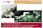 ADMINISTRA-RED: PLATAFORMA WEB PARA LA APORTACION AUTOMATICA DE DOCUMENTACION POR PARTE DE LOS PROVEEDORES