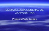 Climatología general de la argentina.