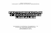 factorización y ecuaciones lineales