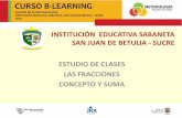Presentación estudio de clases fracciones ie sabnaeta, colombia 2010.