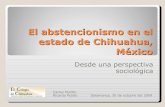 El abstencionismo en el estado de Chihuahua