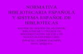 Normativa i sistema bibliotecari espanyol