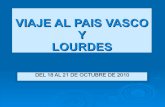 Viaje al País Vasco y Lourdes