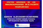 2008 efectos adversos de los inmunosupresores en el paciente transplantado edison alexander echeverri