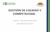 Charla N° 10: Gestión de calidad y competitividad - Gloria Acosta
