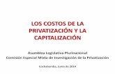 Costos privatizaci³n y capitalizaci³n junio