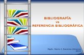Bibliografia vs Referencias Bibliograficas