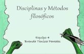 Disciplinas y métodos filosóficos
