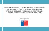 Instrumento para la evaluación y certificacion del modelo de salud familiar y comunitario