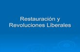 Restauración y revoluciones liberales
