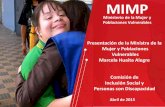 Presentacion Ministra de la Mujer y Poblaciones Vulnerables, Marcela Huaita comisioninclusion definitiva 1sn