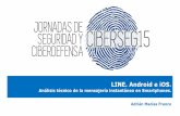 LINE. Android e iOS - Presentación Ciberseg15