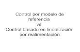 Control Modelo de Referencia y Linealizacion po Realimentacion