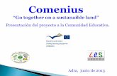 Presentación a comunidad educativa (paneles). Proyecto Comenius.