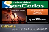 Impacto Ambiental UNIDAD 6 USC - 2013