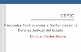Principales controversias y sentencias en la defensa judicial del estado