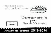 Anuari de treball 2013 2014 Compromís per Sant Vicent