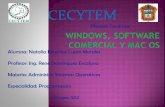 7.- Windows, software comercial y Mac os