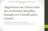 ECI 2012i - Algoritmo de detección de Arritmias simples basado en Clasificador Lineal