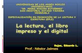 La lectura, el libro impreso y el digital por  Rojas, Eduardo L.