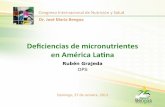 Deficiencias de micronutrientes en América Latina