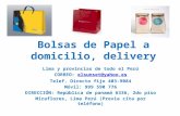 Bolsas de papel a domicilio, delivery lima y provincias de todo el Perú