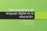 Diez beneficios del lenguaje digital en la educación