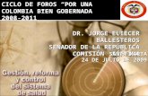 Jorge Ballesteros   Panel 3 Ciclo De Foros24 De Julio