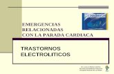 Trastornos electrolíticos en la parada cardiaca