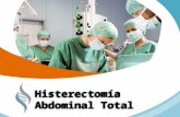 Histerectomia abdominal total y vaginal