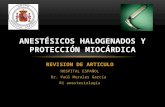 Anestésicos halogenados y protección miocárdica
