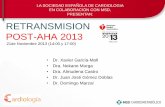 Post AHA 13: lo mejor en cardiopatía isquémica, arritmias y anticoagulación