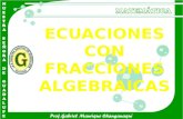 Ecuaciones con fracciones algebraicas   4º