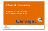 Cloud & Innovación - Carlos cáceres - Carvajal Información, Cloud Forum Avanxo 2013