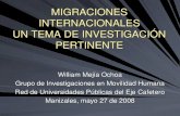 Migraciones como tema de investigacion 2008