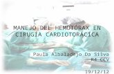 Manejo del hemotórax en cirugía cardiotorácica