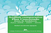 Análisis Plan Concertado. Junta de Andalucía años 2008-2009-2010